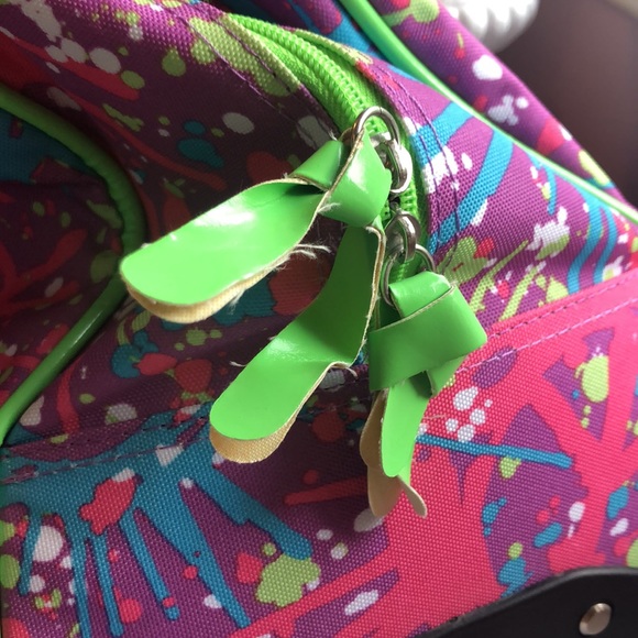 Justice tie-dye rolling suitcase - Picture 7 of 8